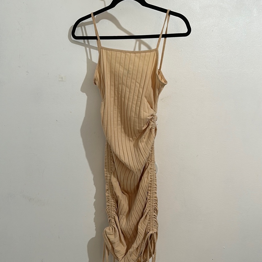 Fall dress tan cute small